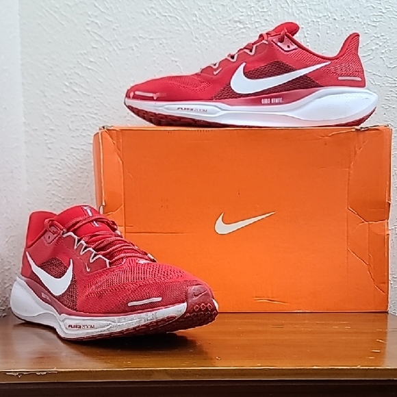 Nike Zoom React Pegasus 41 Ohio State OSU Mens Running Shoes FZ5135-600 Size 15 - Picture 1 of 16